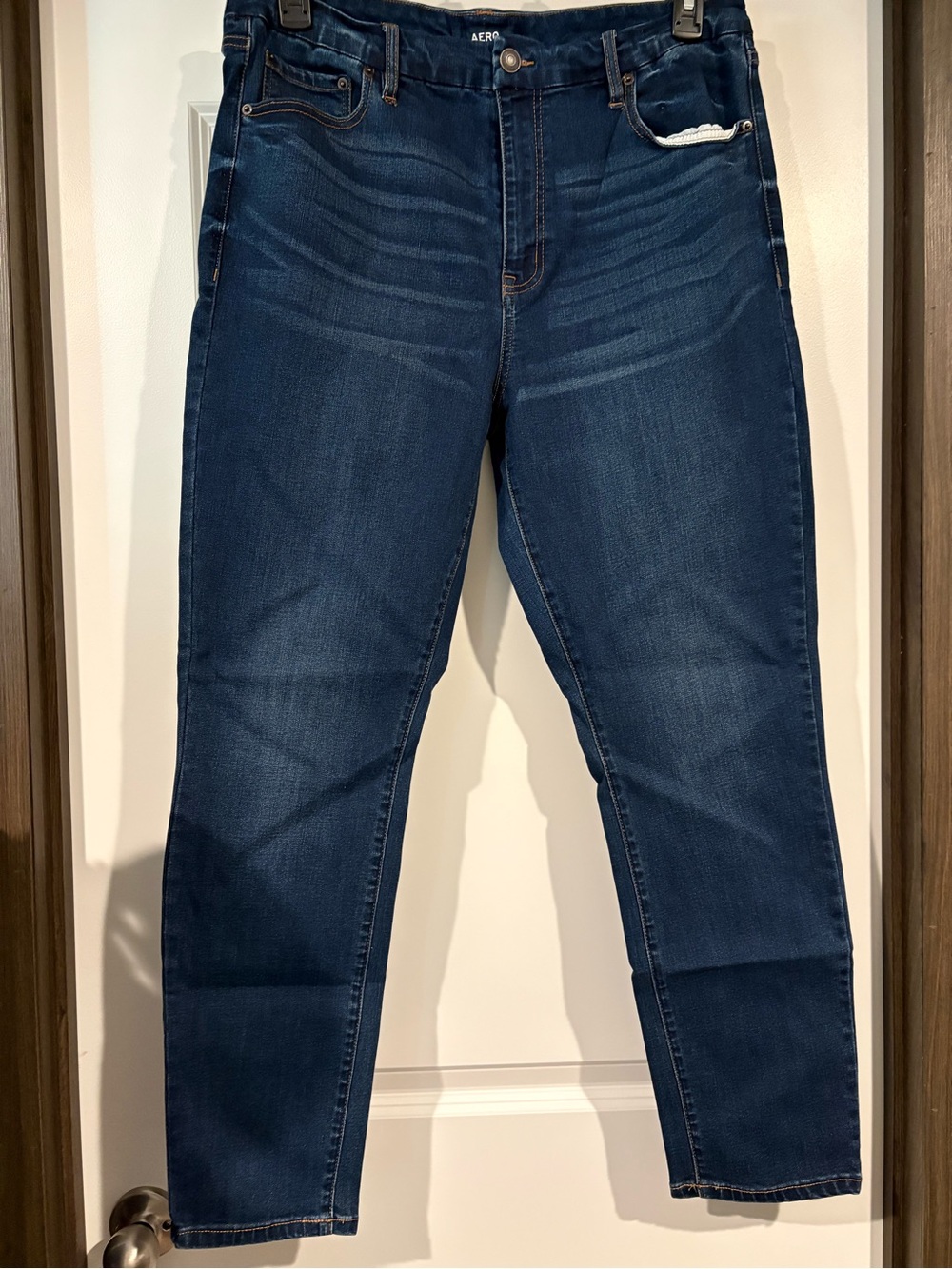 Aeropostale Skinny Jeans in Dark Blue Wash